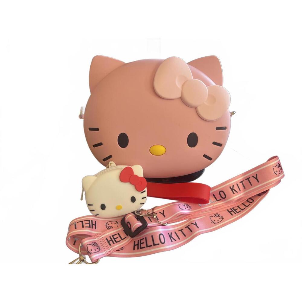 Hello Kitty - 3D Girl Purse W/ Coin Purse & Strap